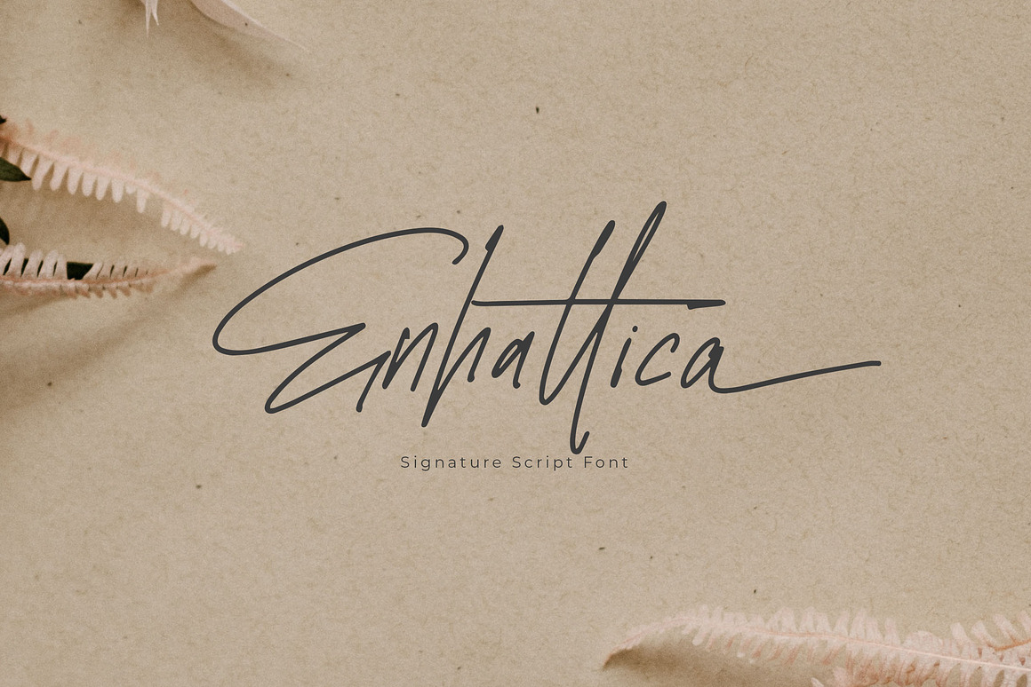 Enhattica Signature Script Font Free Download