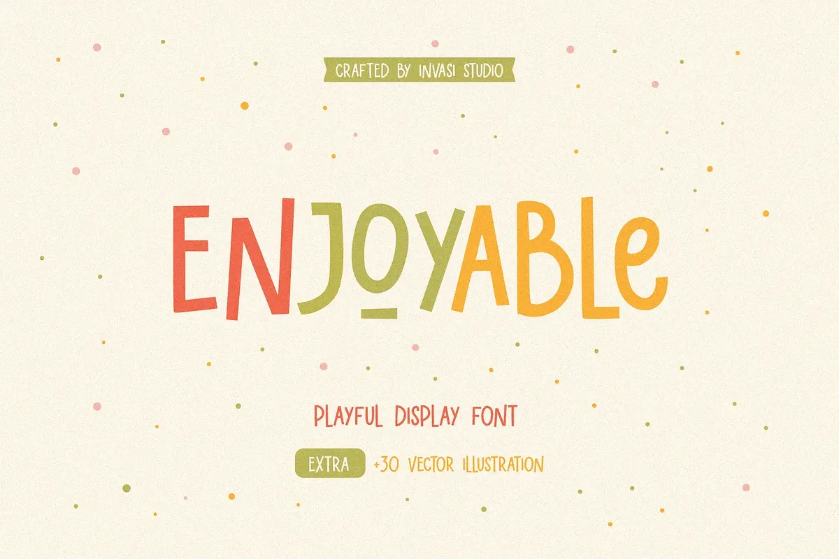 Enjoyable | Playful Font Free Download Free Download