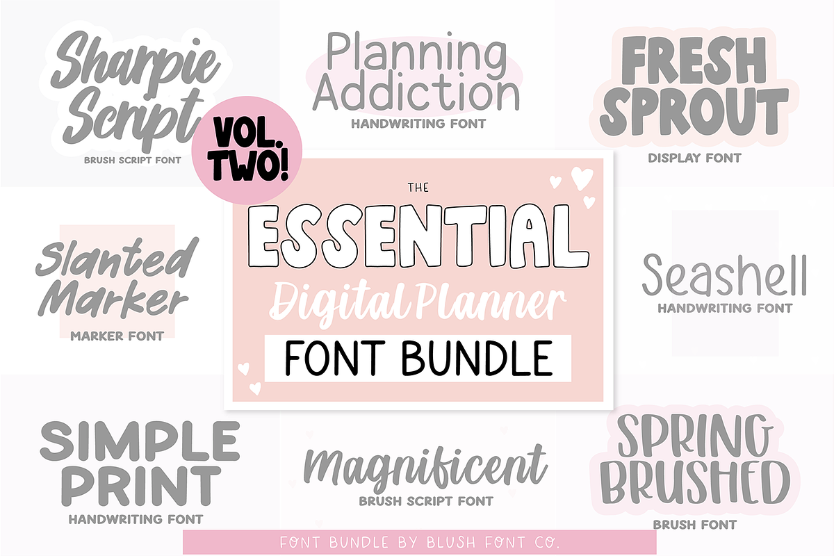 Essential Planner Font Bundle Vol. 2 Free Download Free Download