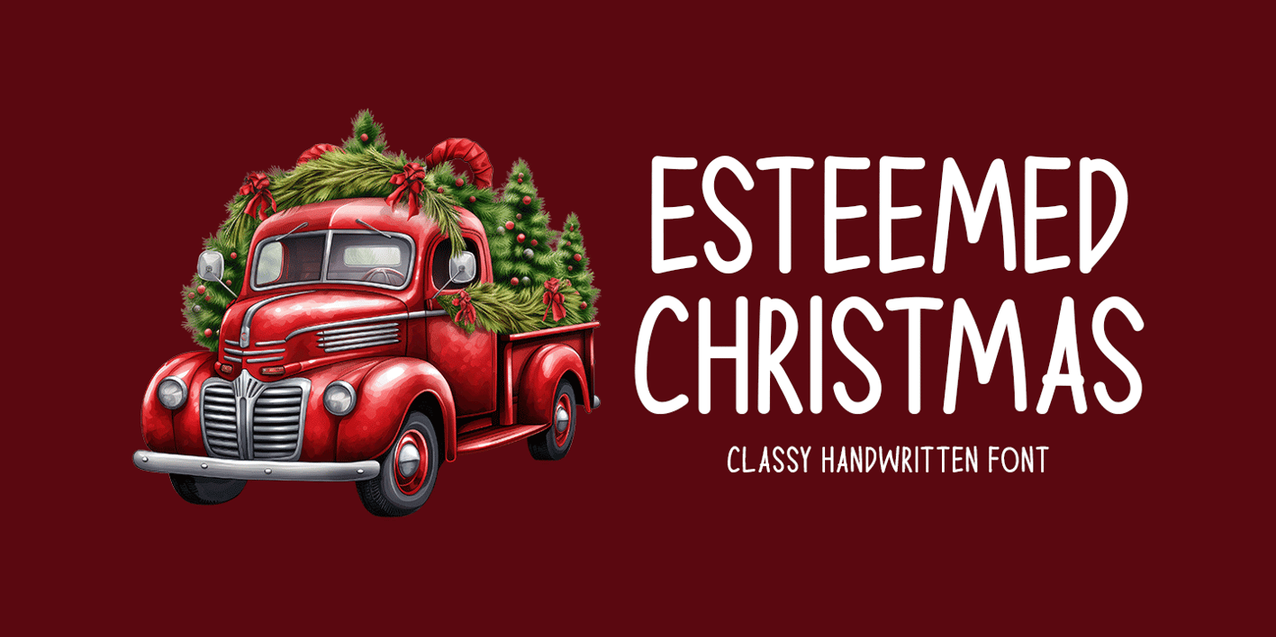 Esteemed Christmas Font Free Download