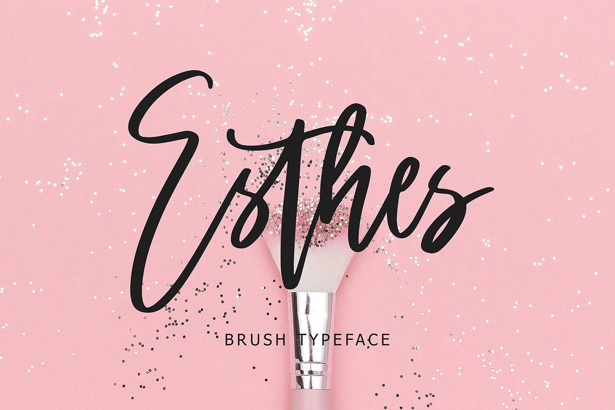 Esthes Brush Script Typeface Free Download Free Download