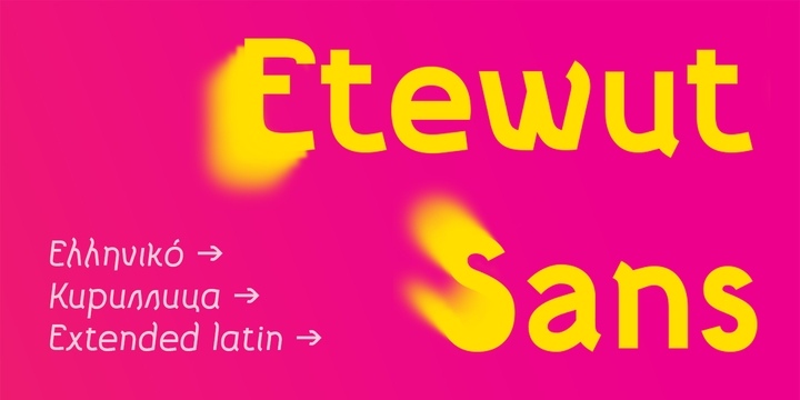 Etewut Sans Font Free Download