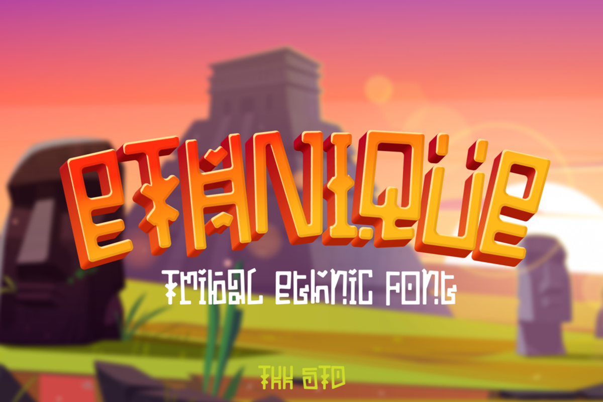 ETHNIQUE - Gaming Font Free Download Free Download