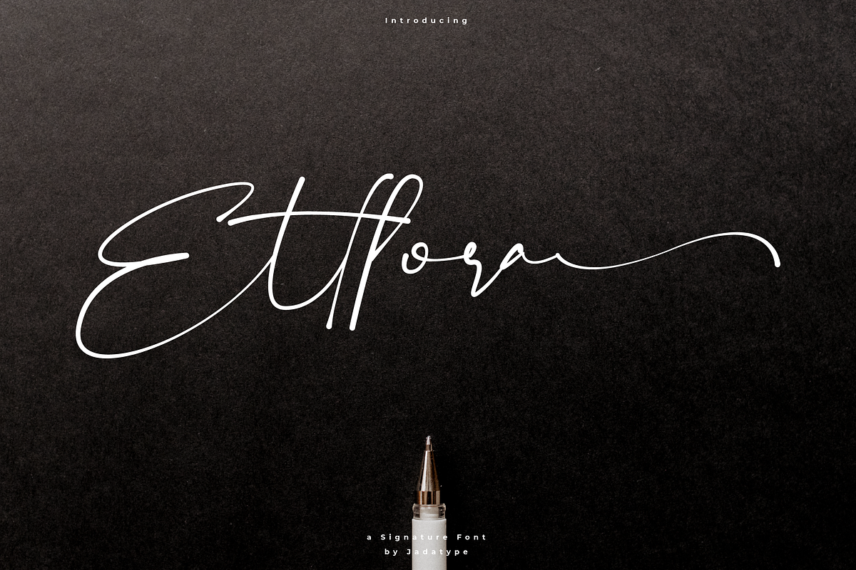 Ettlora Font | Stylish Signature Free Download Free Download