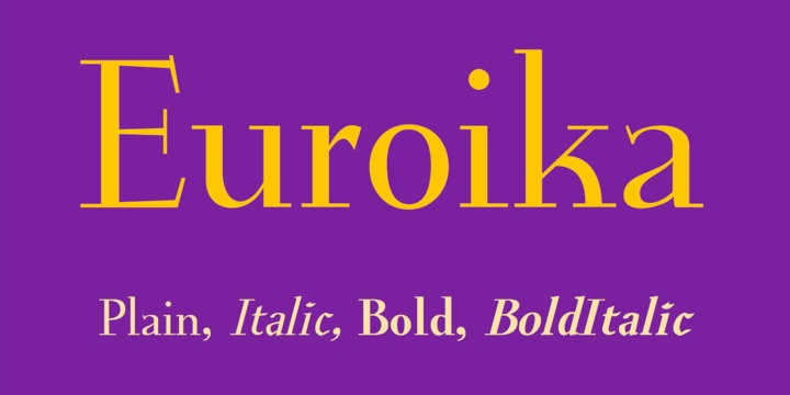 Euroika Font Free Download