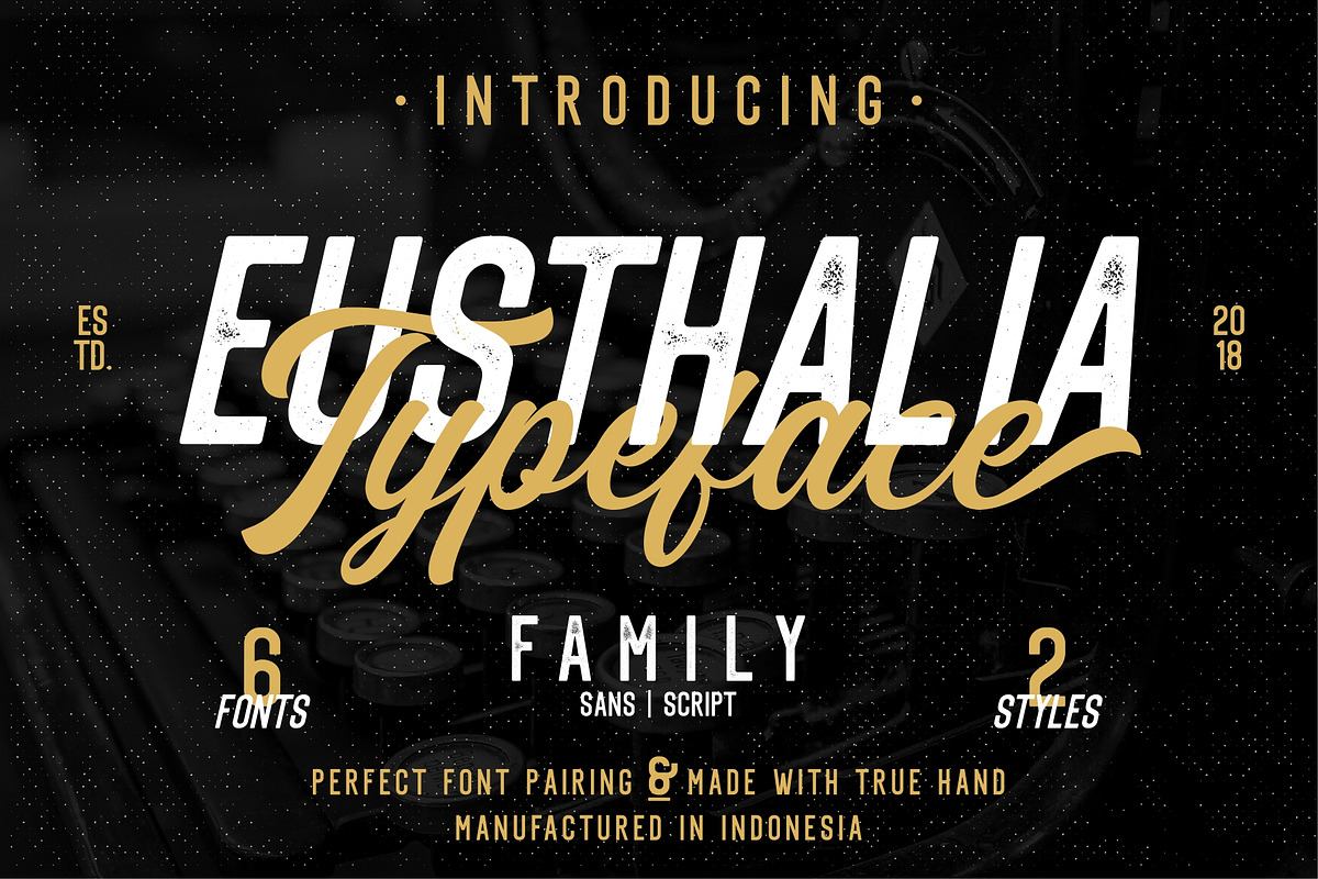 Eusthalia Typeface Family (6 Fonts) Free Download Free Download