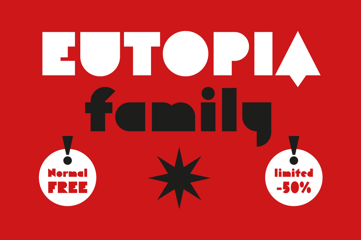 Eutopia Typeface (7 Fonts) Free Download Free Download