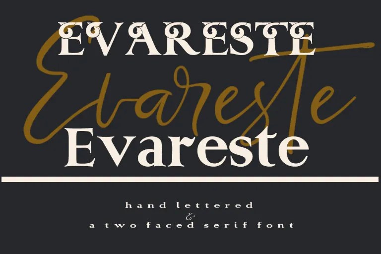Evareste Duo Font Free Download Evareste Duo Font Free Download