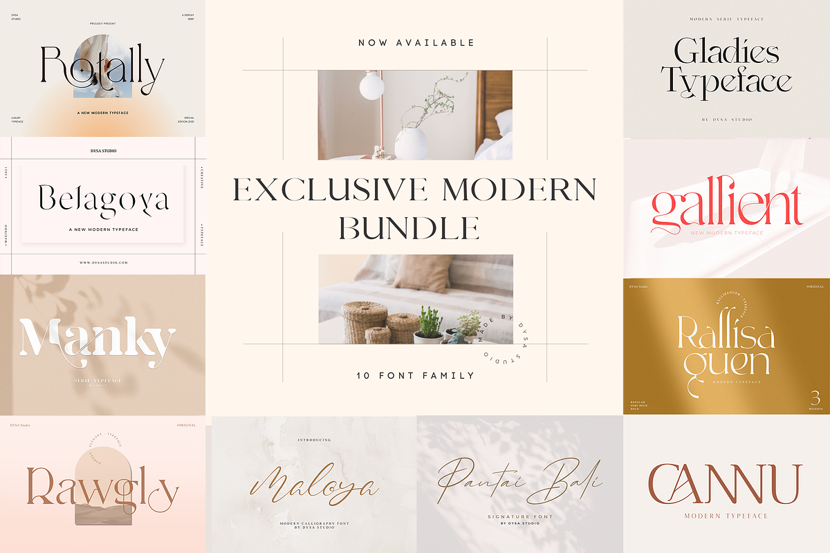 Exclusive Modern Font Bundle Free Download Free Download