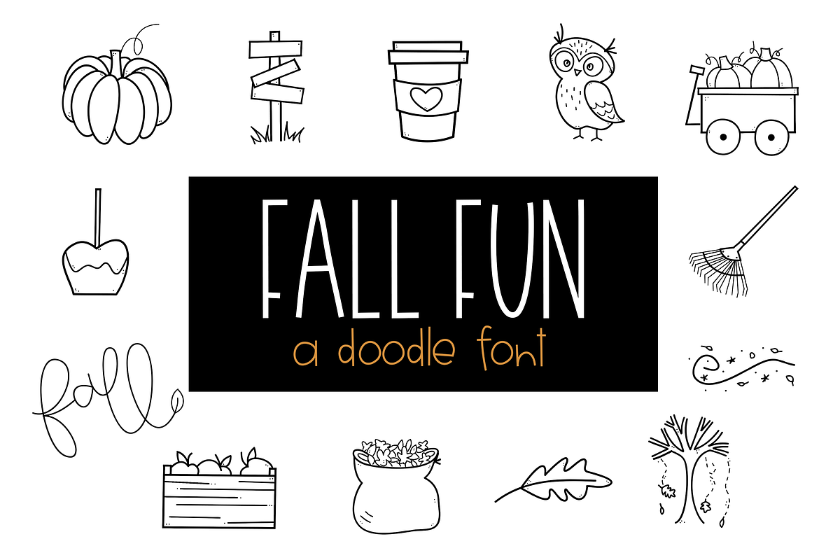 Fall Fun - A Doodles Font Free Download Free Download