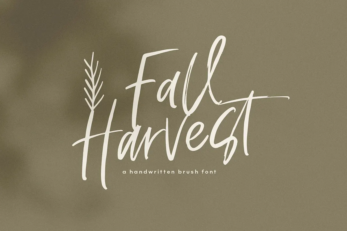 Fall Harvest - Font with Extras Free Download Free Download