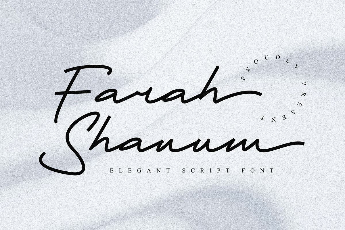 Farah Shanum - Script Font Free Download Free Download