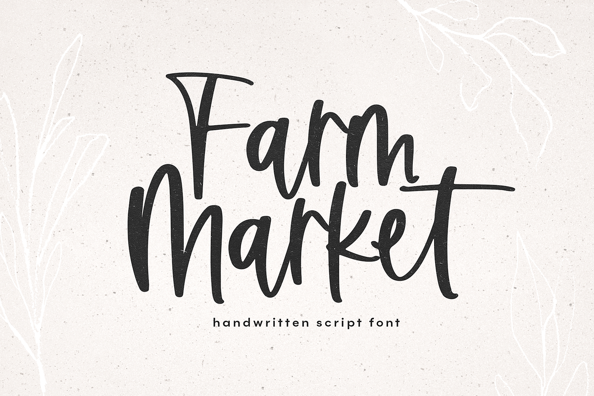 Farm Market | Farmhouse Script Font Free Download Free Download