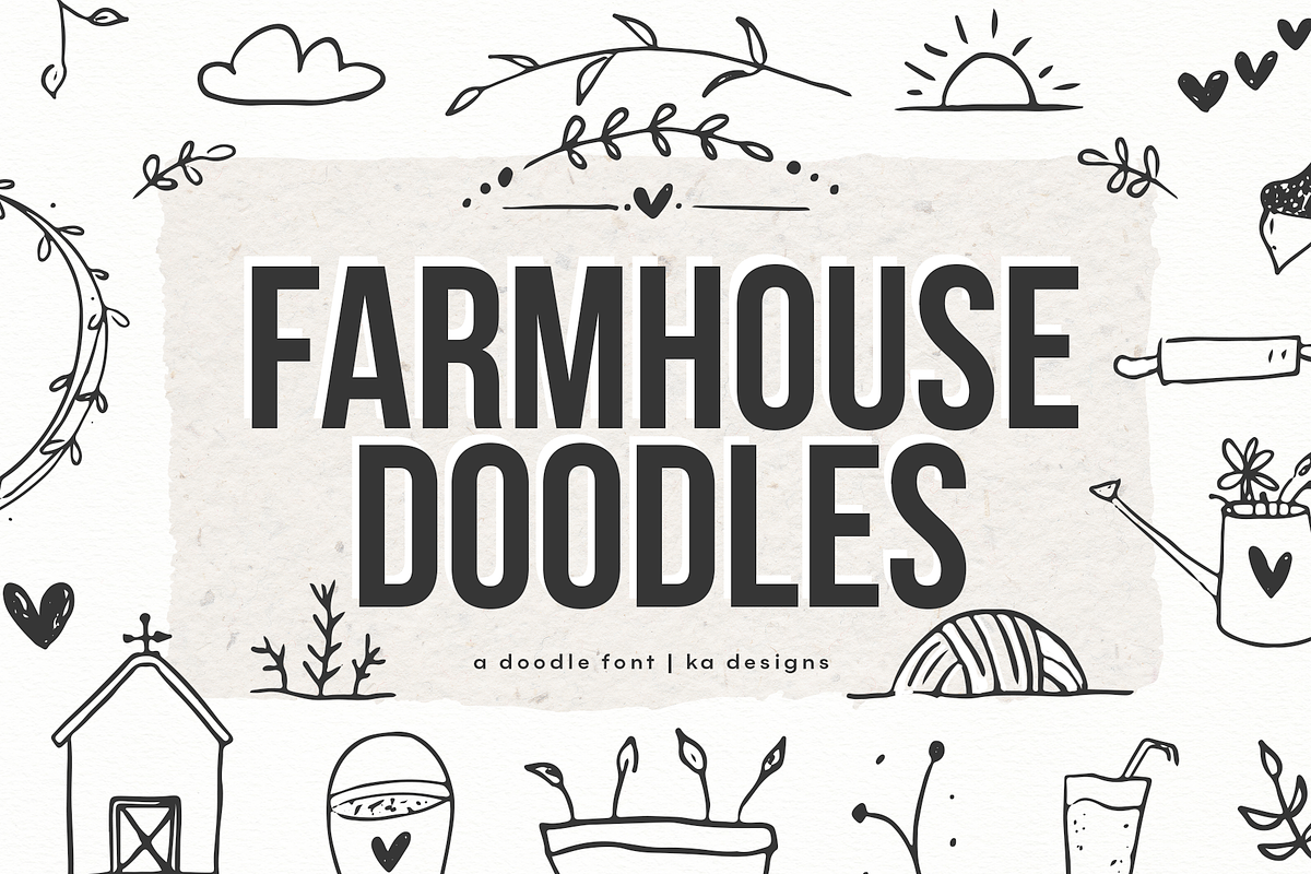 Farmhouse Doodles Font Free Download Free Download