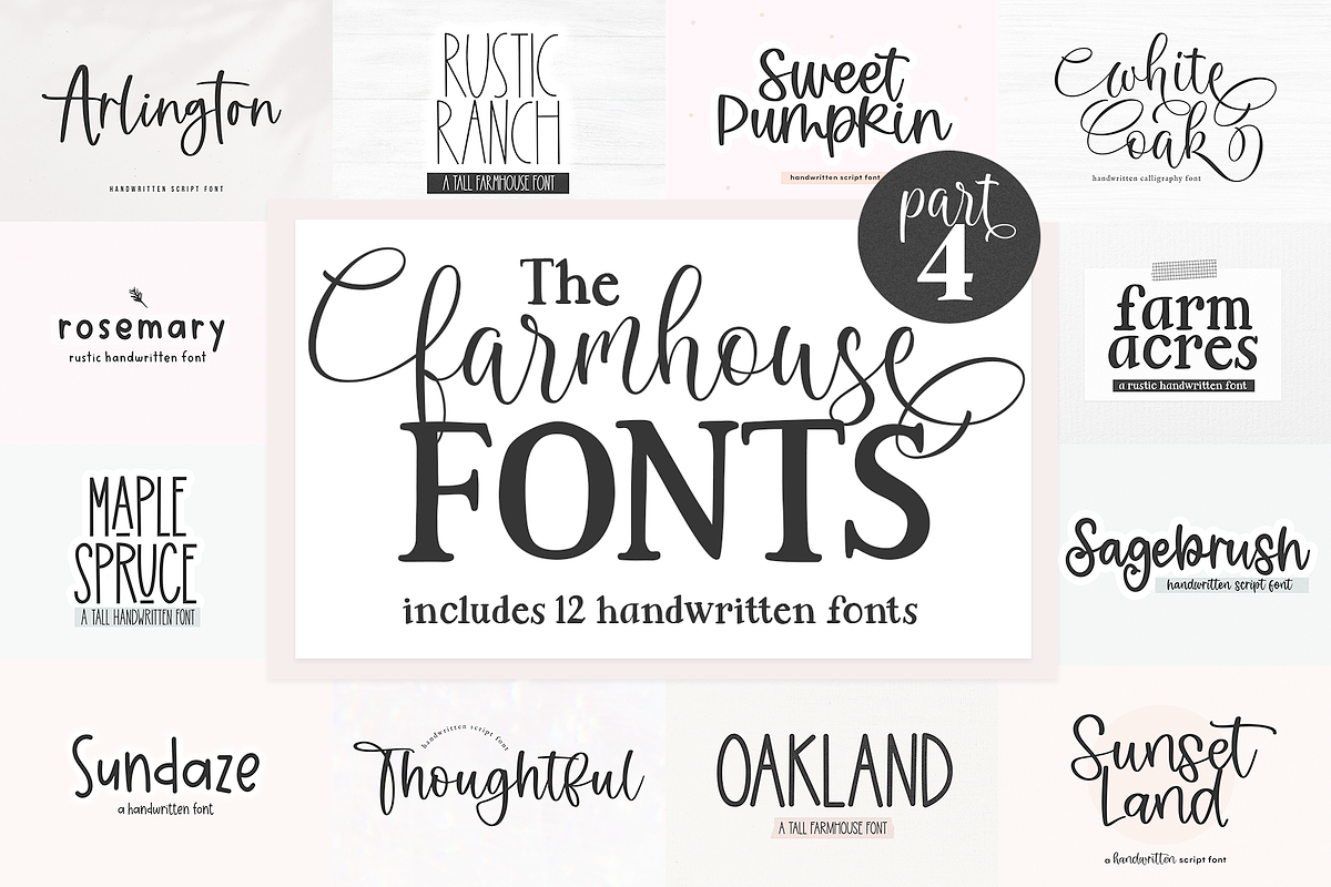 Farmhouse Font Bundle | Part 4 Free Download Free Download