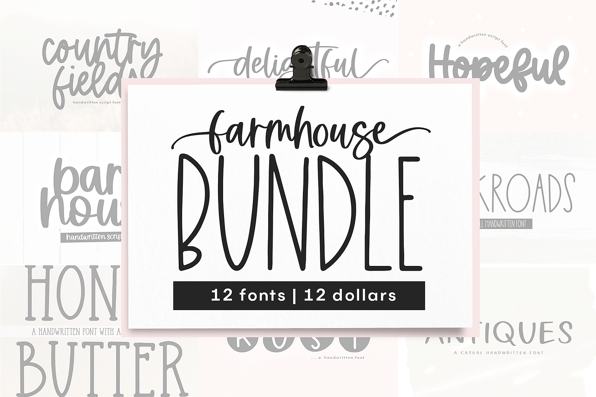 Farmhouse Font Bundle | Part Two Free Download Free Download