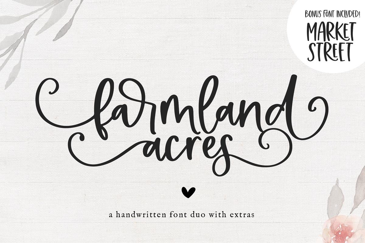 Farmland Acres | Script Font Duo Free Download Free Download