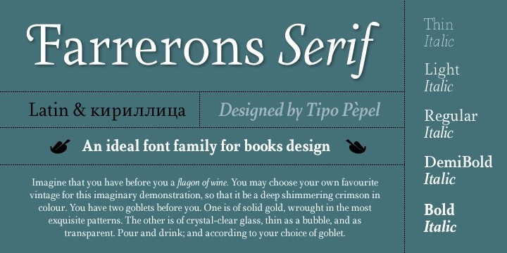 Farrerons Serif Font Free Download