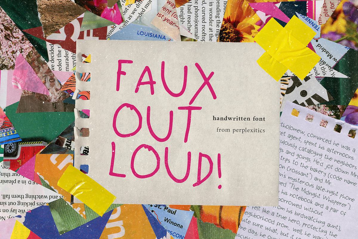 Faux Out Loud Playful Handwritten Free Download Free Download