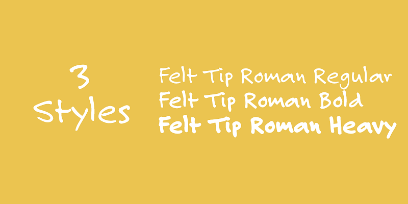 Felt Tip Font Free Download