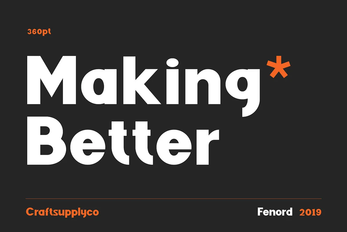 Fenord - Old School Sans Serif Font