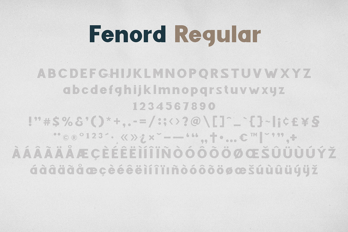 Fenord - Old School Sans Serif Font Free Download