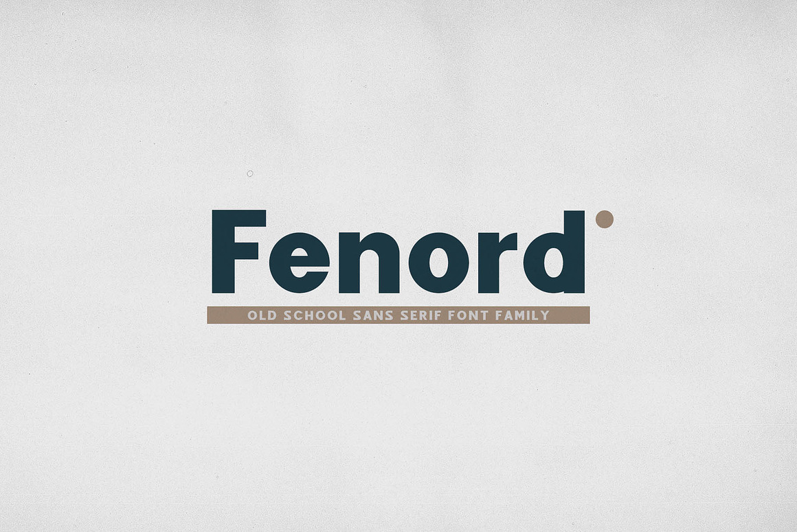 Fenord - Old School Sans Serif Font Free Download