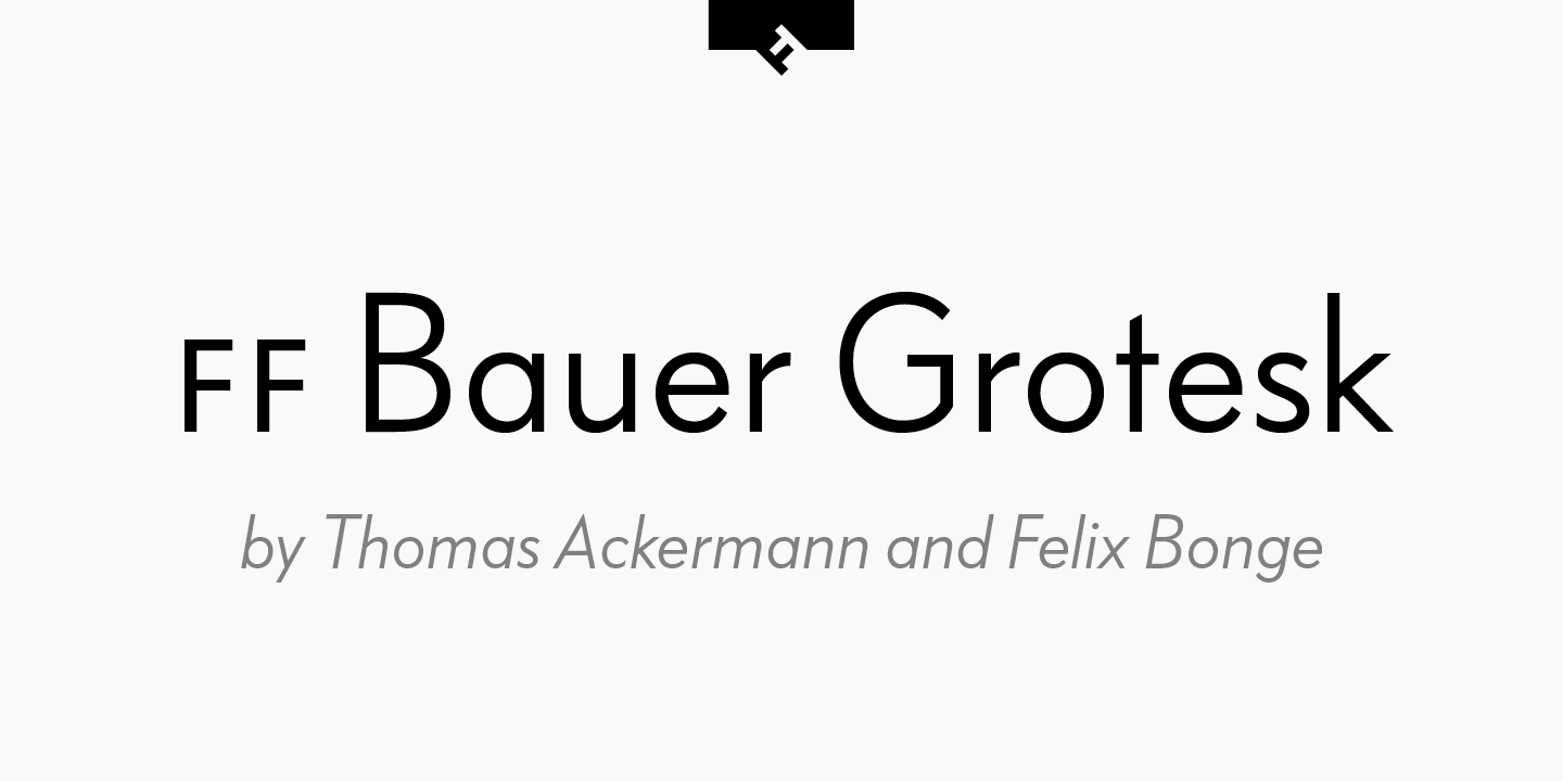 FF Bauer Grotesk Free Download Free Download