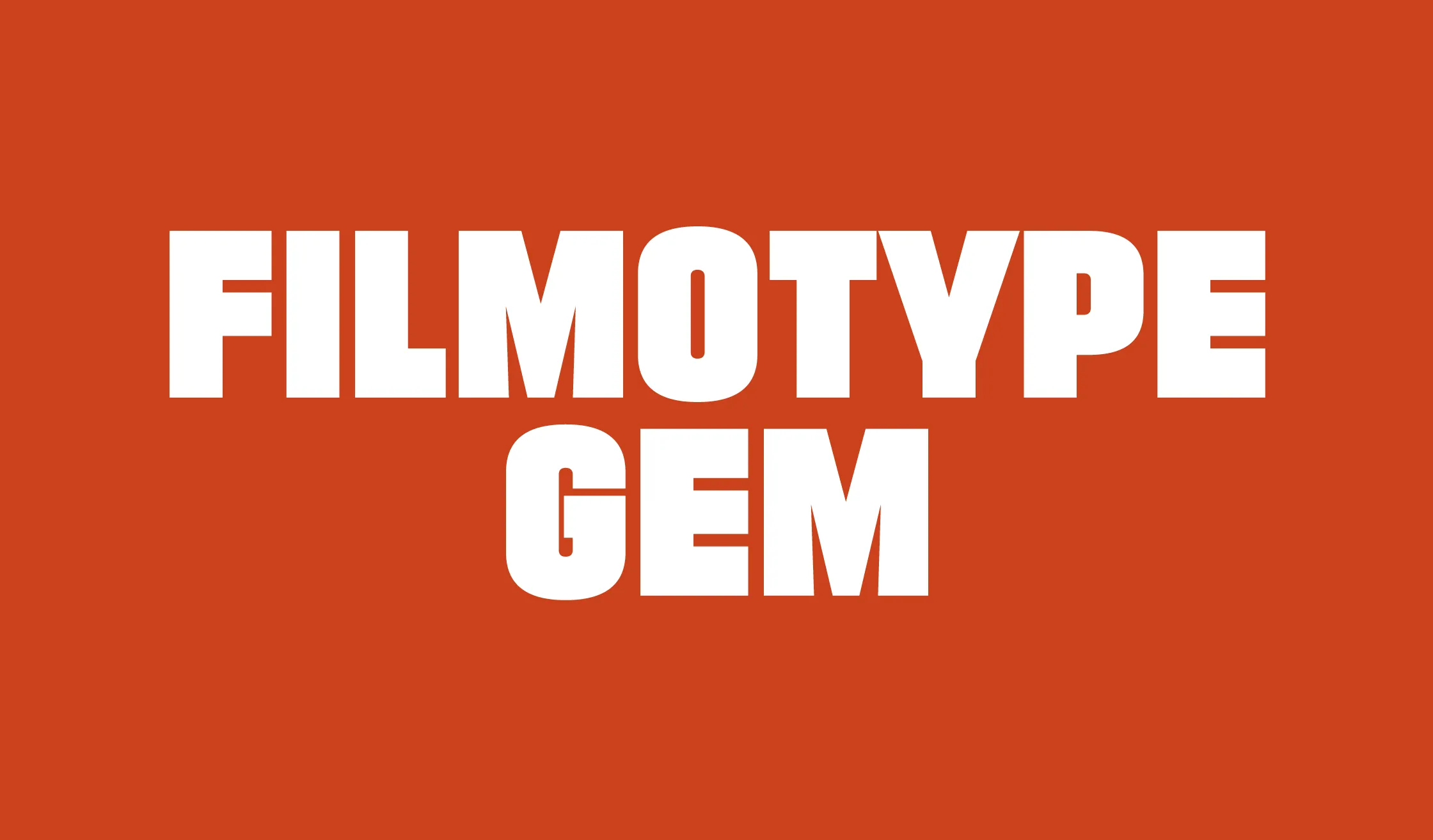 Filmotype Gem Font Free Download