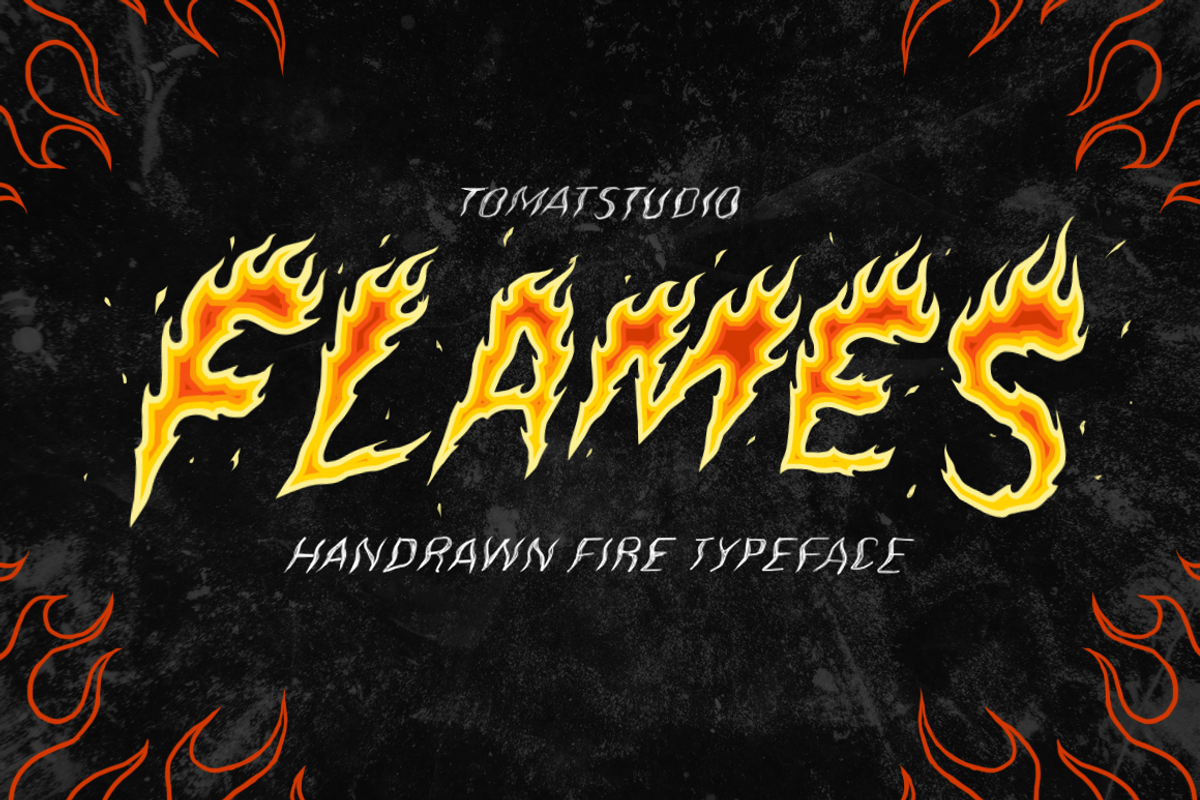 Fire Font | Flames font Free Download Free Download