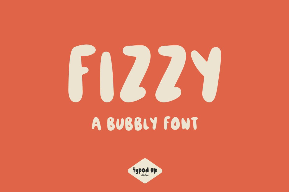 Fizzy | Bubbly Display Font Free Download Free Download