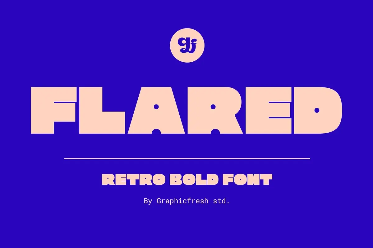 Flared - The Bold Retro Font Free Download Free Download