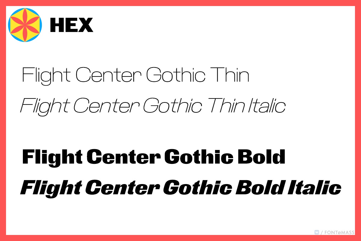 Flight Center Gothic Font Free Download