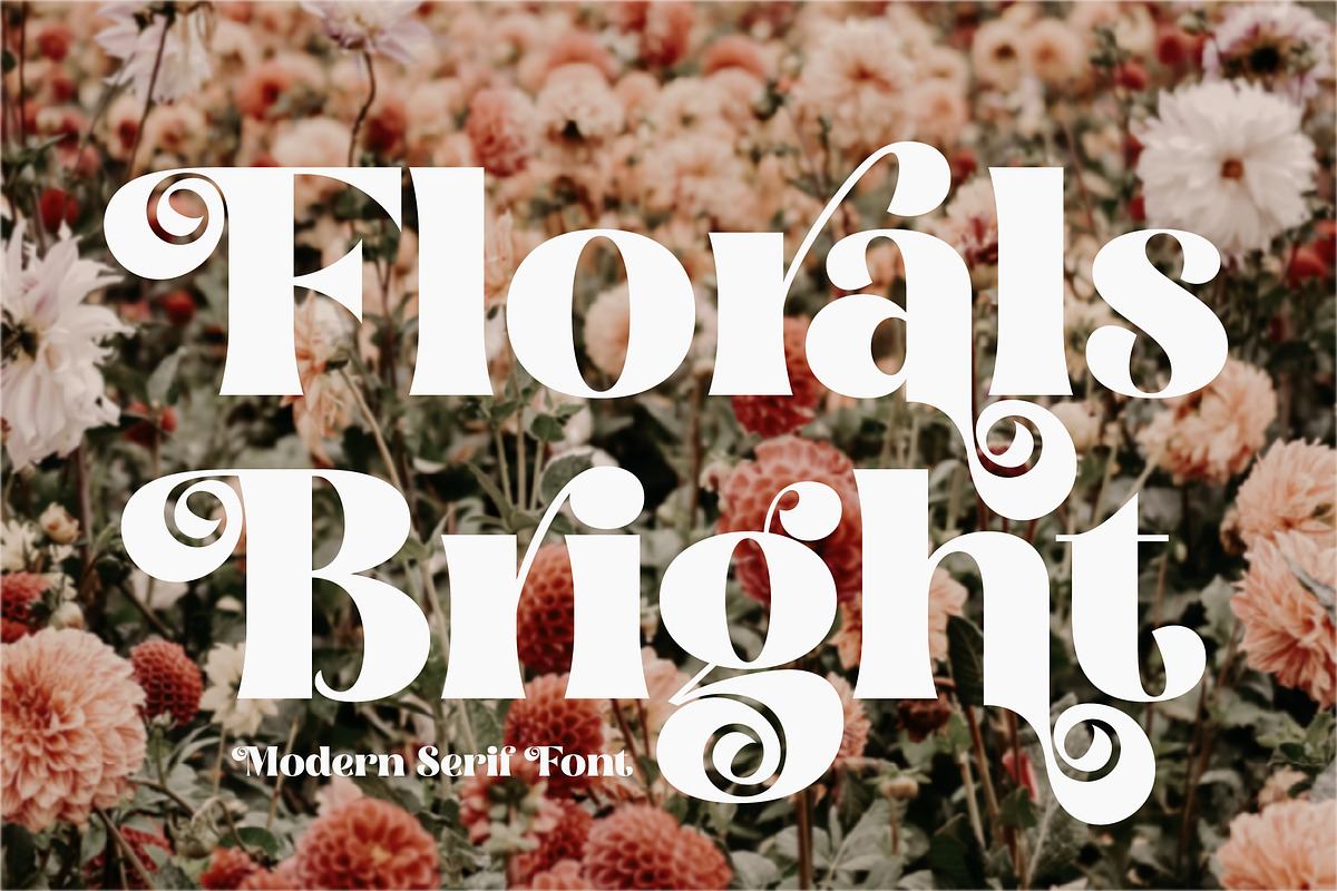 Florals Bright Serif Vintage Display Free Download Free Download