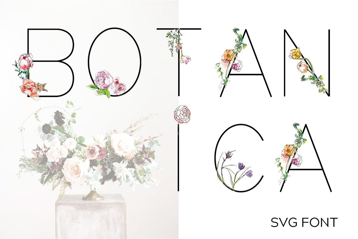 Flower Watercolor Font Free Download Free Download