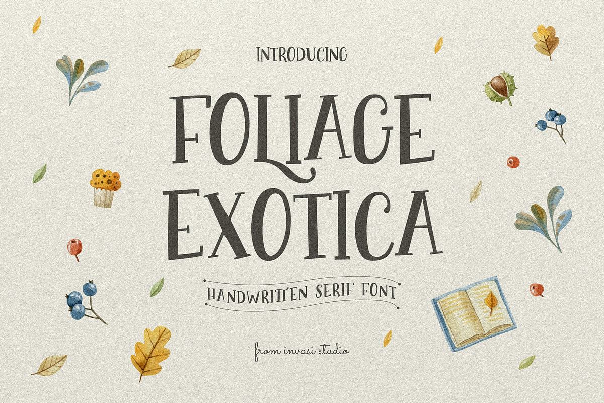 Foliage Exotica - Handwritten Serif Free Download Free Download