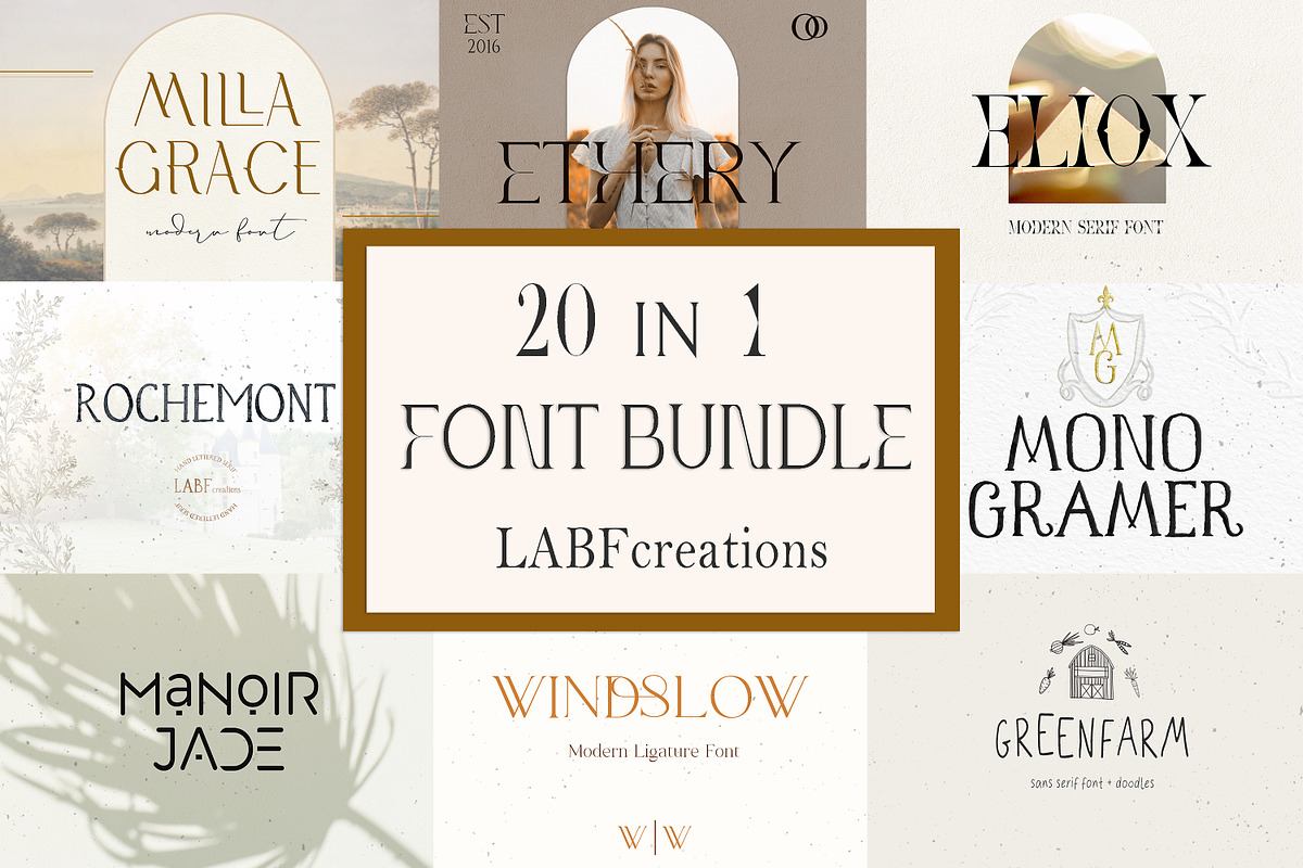 Font BUNDLE. 20 Fonts in 1. Free Download Free Download