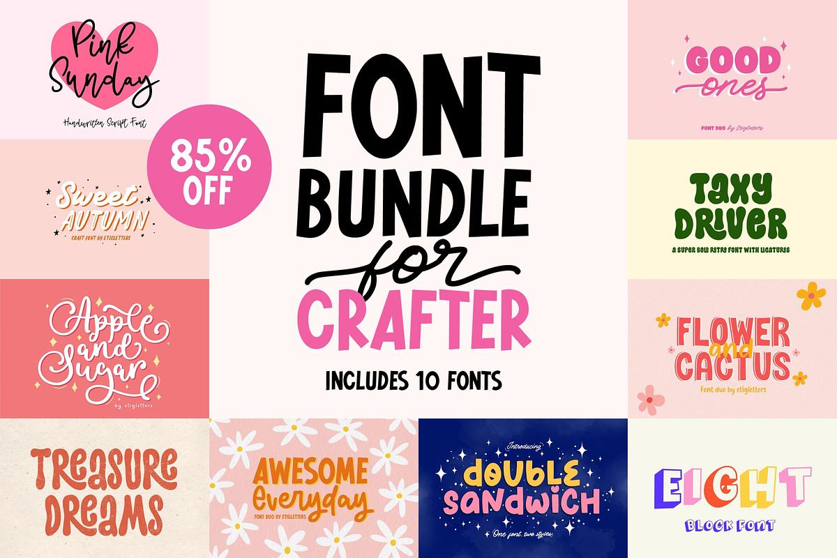 Font Bundle for Crafter SALE Free Download Free Download