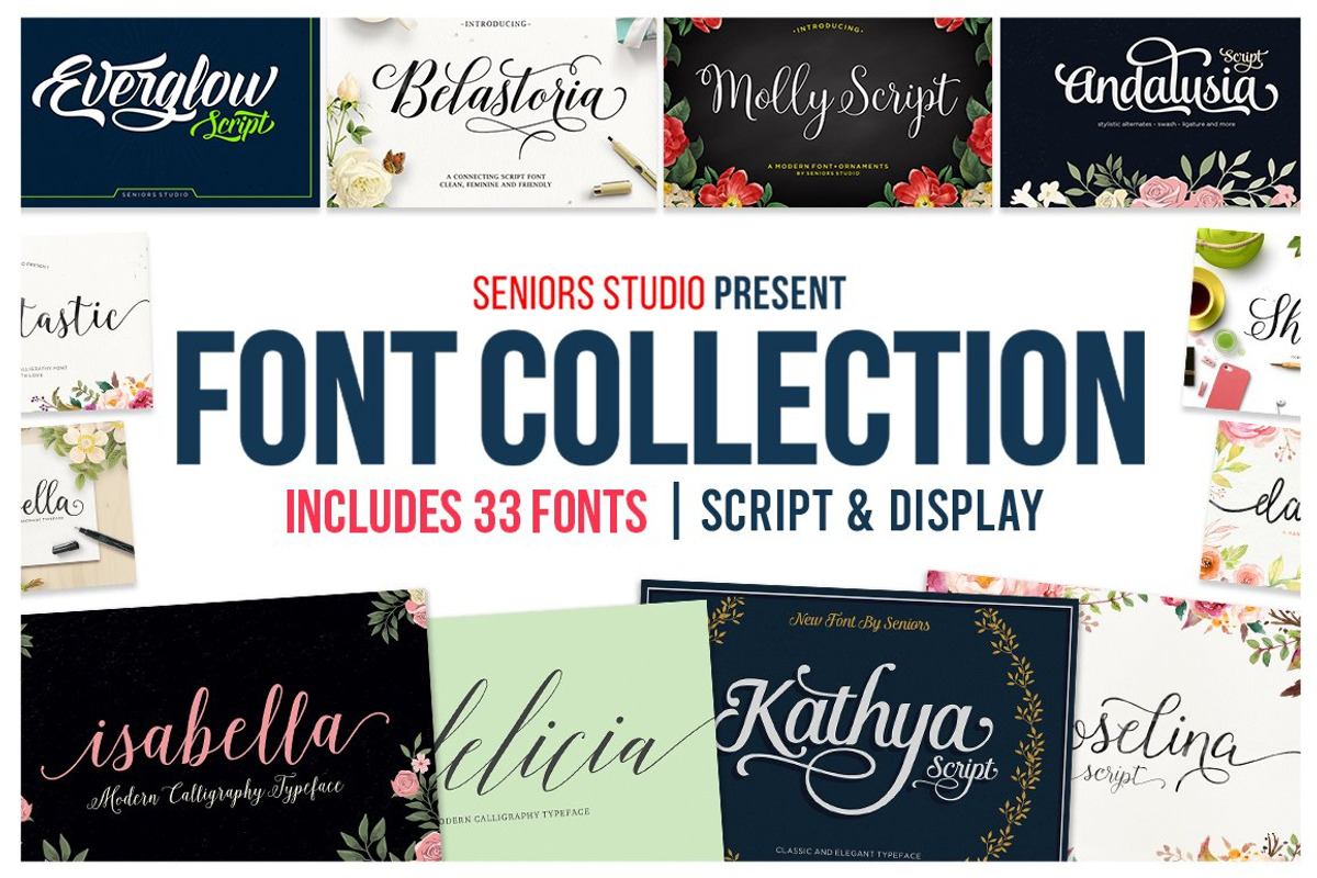 Font Collection | 33 Fonts Free Download Free Download