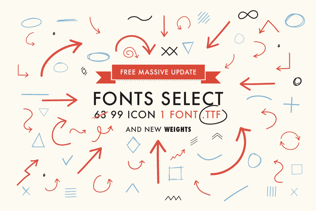 Font Select ICON - Massive update ! Free Download Free Download