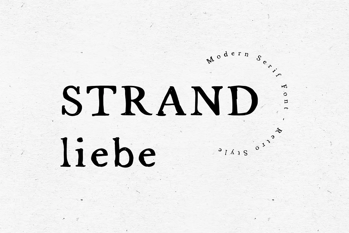 FONT / STRANDLIEBE Free Download Free Download