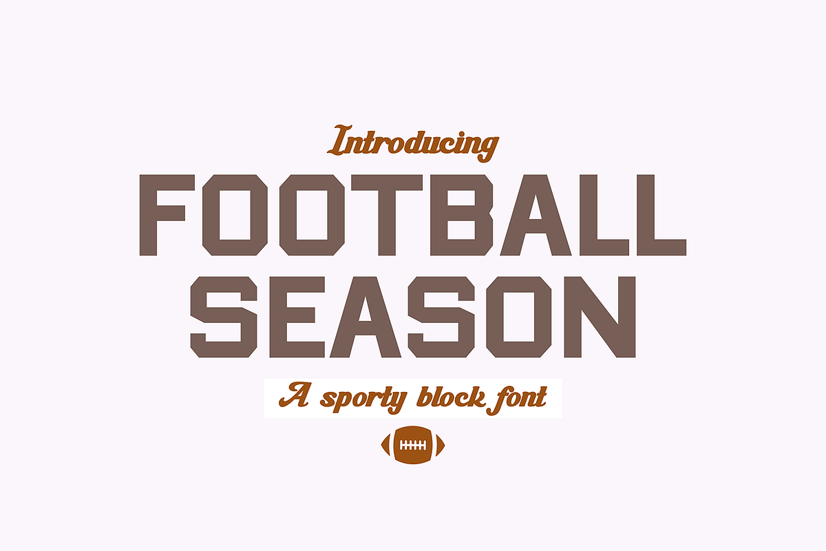 FOOTBALL SEASON Sporty Block Font Free Download Free Download