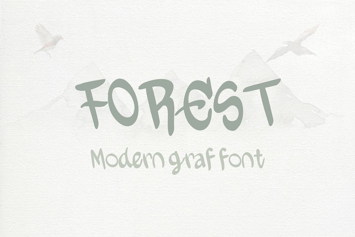 Forest - modern graf font Free Download Free Download