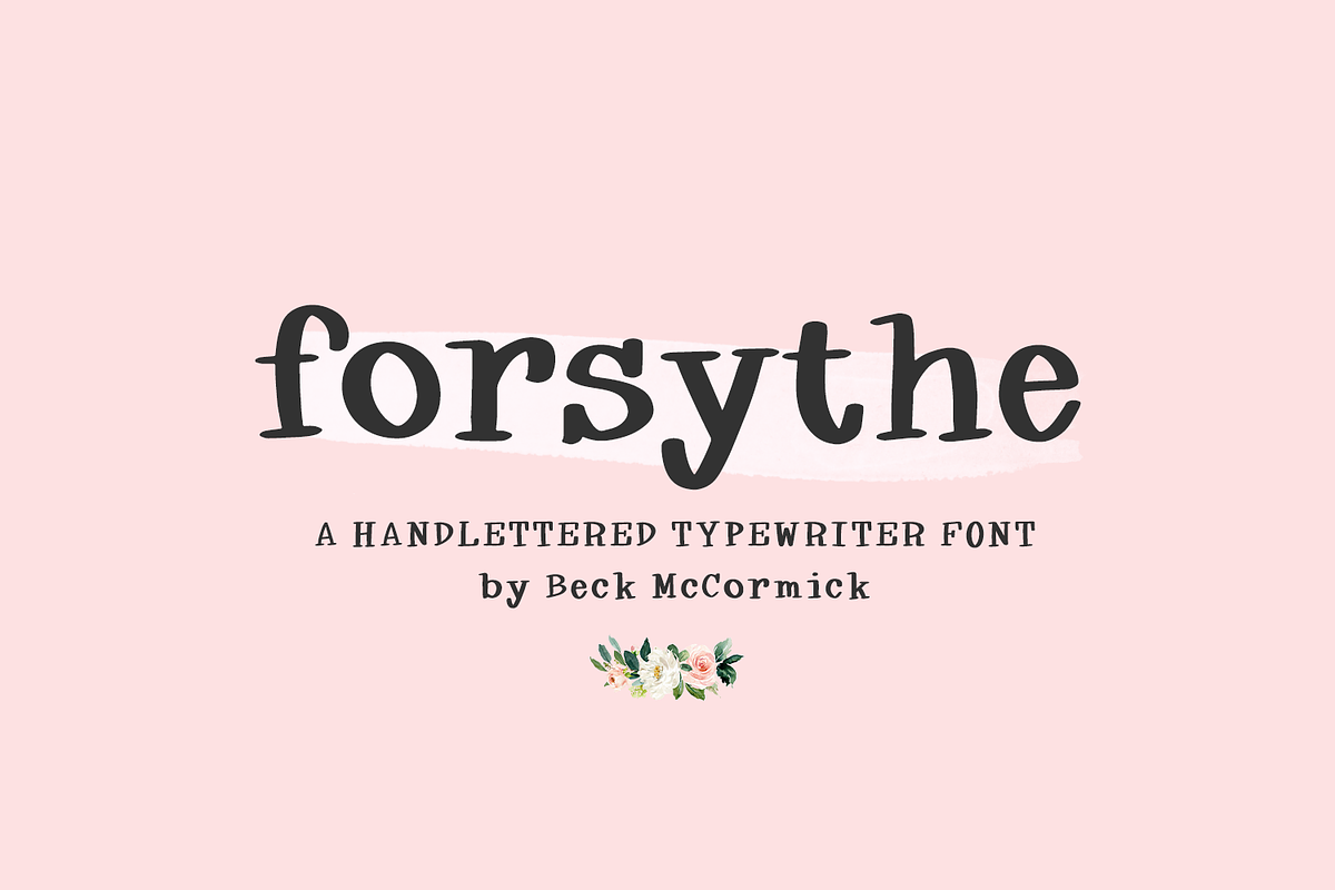 Forsythe Typewriter Serif Free Download Free Download