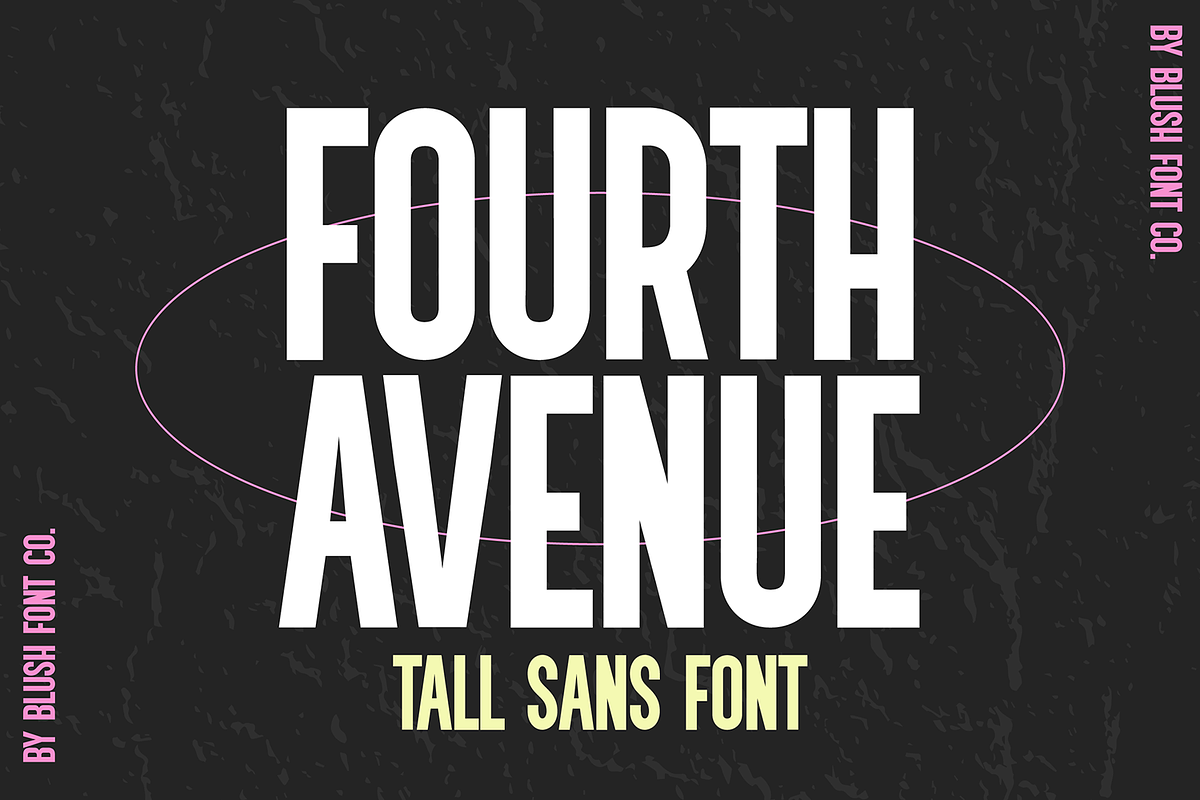 FOURTH AVENUE Tall Sans Serif Font Free Download Free Download