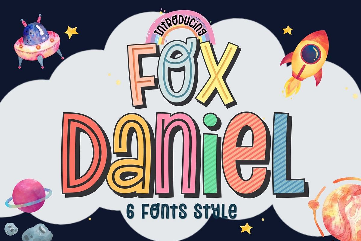 Fox Daniel : 6 Font Styles Free Download Free Download