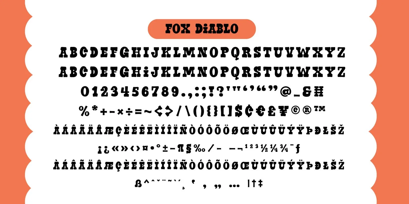 Fox Diablo Rust Font