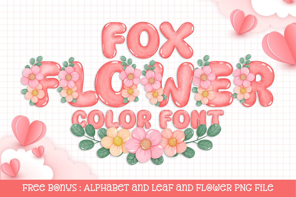 Fox Flower Color Font Free Download Free Download