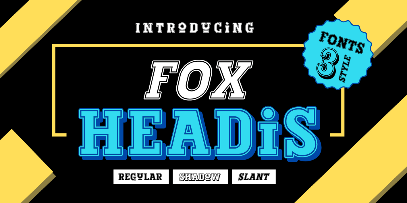 Fox Headis Shadow Font Free Download