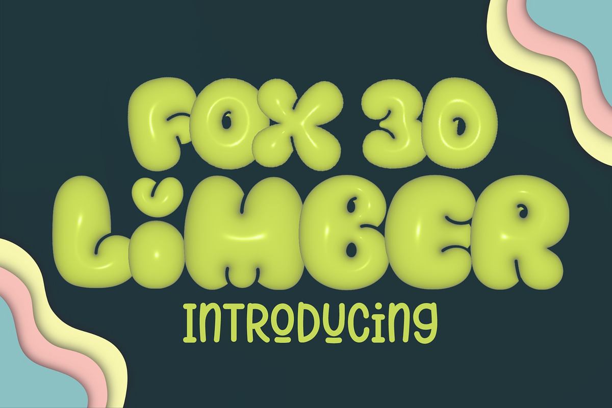 Fox Limber 3D Bitmap Fonts Free Download Free Download